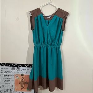 Blue & Brown Dress
